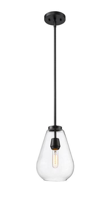 Pendant Z-Lite 488P8-MB Matte Black Ayra 1 Light Pendant Z-Lite