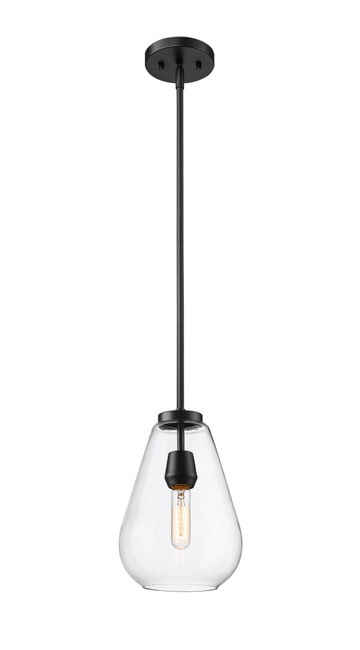 Pendant Z-Lite 488P8-MB Matte Black Ayra 1 Light Pendant Z-Lite