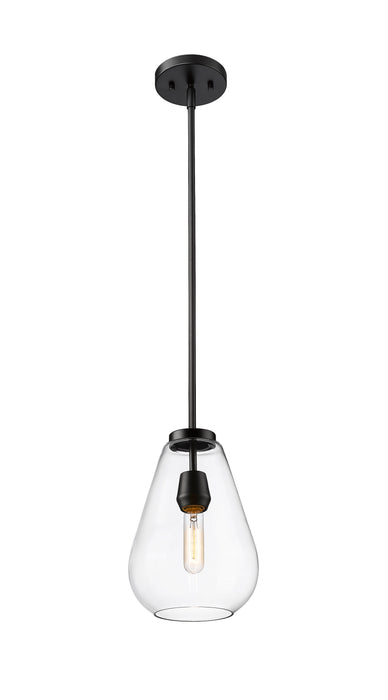 Pendant Z-Lite 488P8-MB Matte Black Ayra 1 Light Pendant Z-Lite