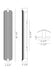 Eurofase 50063-017 Neoness 34" Matte Black LED Outdoor Wall Light