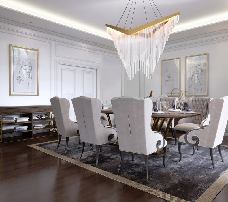 Eurofase 47188-013 Vivien 60" Matte Gold LED Chandelier