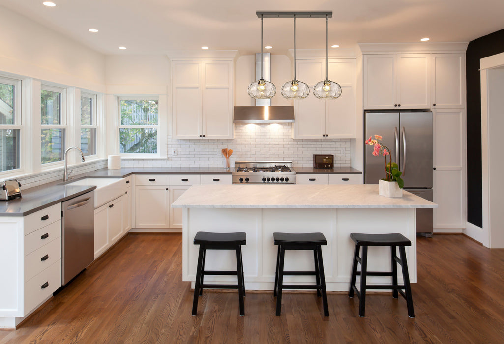 Linear Chandelier Z-Lite 490P10-3L-BN Brushed Nickel Chloe 3 Light Linear Chandelier Z-Lite