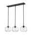 Linear Chandelier Z-Lite 490P10-3L-MB Matte Black Chloe 3 Light Linear Chandelier Z-Lite