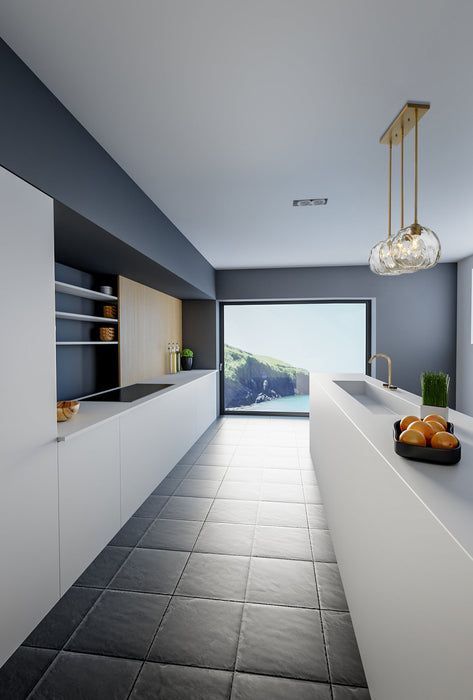 Linear Chandelier Z-Lite 490P10-3L-OBR Olde Brass Chloe 3 Light Linear Chandelier Z-Lite