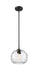 Pendant Z-Lite 490P10-MB Matte Black Chloe 1 Light Pendant Z-Lite