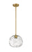 Pendant Z-Lite 490P10-OBR Olde Brass Chloe 1 Light Pendant Z-Lite