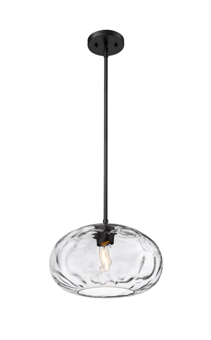 Pendant Z-Lite 490P14-MB Matte Black Chloe 1 Light Pendant Z-Lite