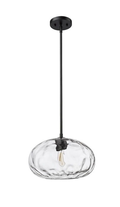 Pendant Z-Lite 490P14-MB Matte Black Chloe 1 Light Pendant Z-Lite