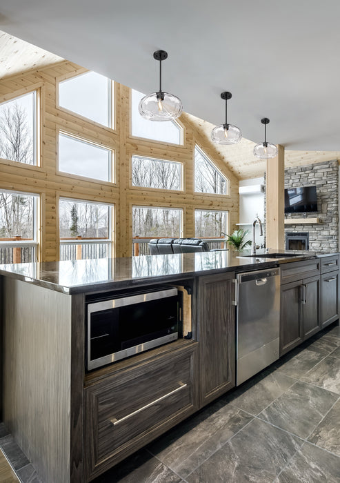 Pendant Z-Lite 490P14-MB Matte Black Chloe 1 Light Pendant Z-Lite