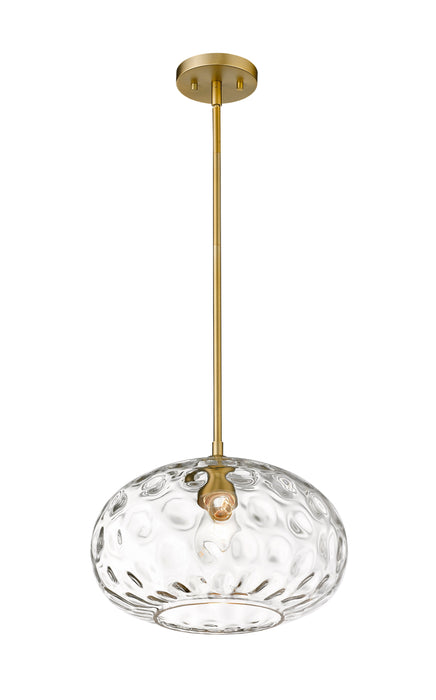 Pendant Z-Lite 490P14-OBR Olde Brass Chloe 1 Light Pendant Z-Lite