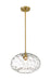 Pendant Z-Lite 490P14-OBR Olde Brass Chloe 1 Light Pendant Z-Lite