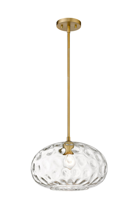 Pendant Z-Lite 490P14-OBR Olde Brass Chloe 1 Light Pendant Z-Lite