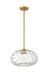 Pendant Z-Lite 490P14-OBR Olde Brass Chloe 1 Light Pendant Z-Lite