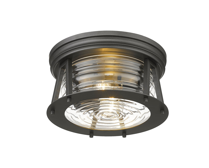 Flush Mount Z-Lite 491F2-BRZ Bronze Cape Harbor 2 Light Flush Mount Z-Lite