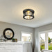 Flush Mount Z-Lite 491F2-MB Matte Black Cape Harbor 2 Light Flush Mount Z-Lite