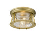 Flush Mount Z-Lite 491F2-RB Rubbed Brass Cape Harbor 2 Light Flush Mount Z-Lite