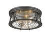 Flush Mount Z-Lite 491F3-BRZ Bronze Cape Harbor 3 Light Flush Mount Z-Lite