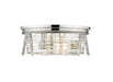 Flush Mount Z-Lite 491F3-PN Polished Nickel Cape Harbor 3 Light Flush Mount Z-Lite
