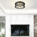 Flush Mount Z-Lite 491F4-MB Matte Black Cape Harbor 4 Light Flush Mount Z-Lite