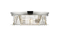 Flush Mount Z-Lite 491F4-PN Polished Nickel Cape Harbor 4 Light Flush Mount Z-Lite