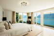 Flush Mount Z-Lite 491F4-PN Polished Nickel Cape Harbor 4 Light Flush Mount Z-Lite