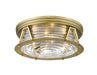Flush Mount Z-Lite 491F4-RB Rubbed Brass Cape Harbor 4 Light Flush Mount Z-Lite