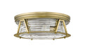 Flush Mount Z-Lite 491F4-RB Rubbed Brass Cape Harbor 4 Light Flush Mount Z-Lite