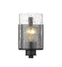 Wall Sconce Z-Lite 492-1S-MB Matte Black Beckett 1 Light Wall Sconce Z-Lite