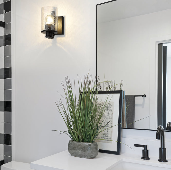 Wall Sconce Z-Lite 492-1S-MB Matte Black Beckett 1 Light Wall Sconce Z-Lite