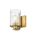 Wall Sconce Z-Lite 492-1S-OBR Olde Brass Beckett 1 Light Wall Sconce Z-Lite