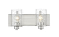 Vanity Z-Lite 492-2V-BN Brushed Nickel Beckett 2 Light Vanity Z-Lite