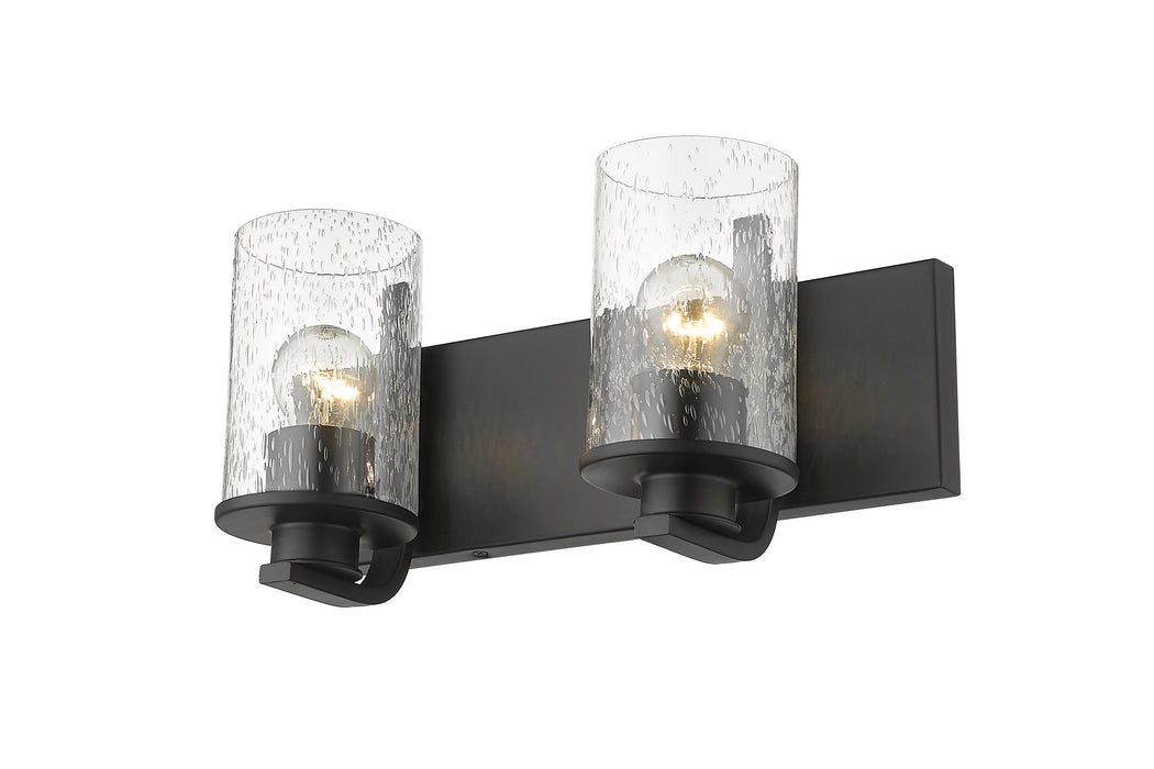 Vanity Z-Lite 492-2V-MB Matte Black Beckett 2 Light Vanity Z-Lite