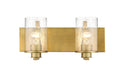 Vanity Z-Lite 492-2V-OBR Olde Brass Beckett 2 Light Vanity Z-Lite