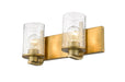 Vanity Z-Lite 492-2V-OBR Olde Brass Beckett 2 Light Vanity Z-Lite