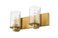 Vanity Z-Lite 492-2V-OBR Olde Brass Beckett 2 Light Vanity Z-Lite
