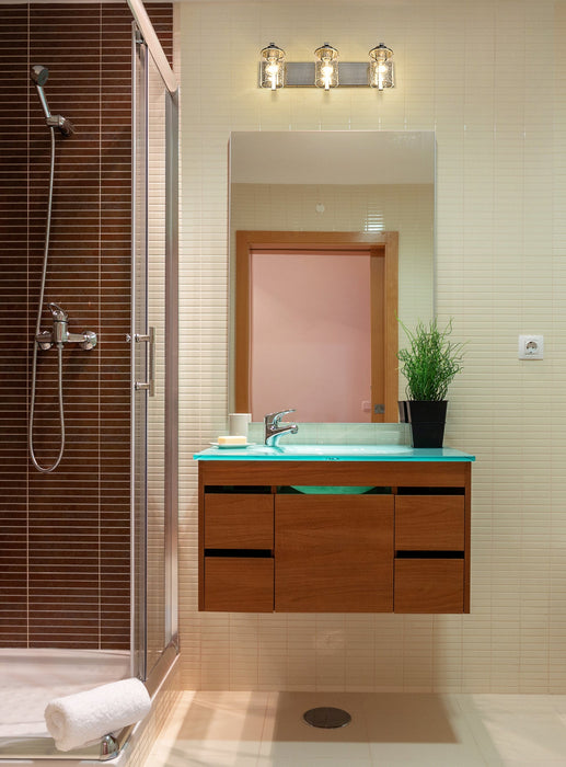 Vanity Z-Lite 492-3V-BN Brushed Nickel Beckett 3 Light Vanity Z-Lite