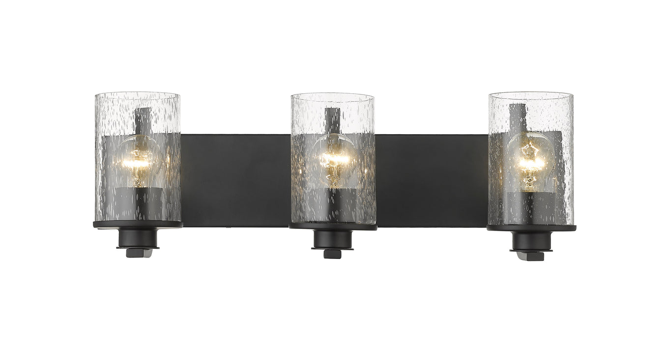 Vanity Z-Lite 492-3V-MB Matte Black Beckett 3 Light Vanity Z-Lite