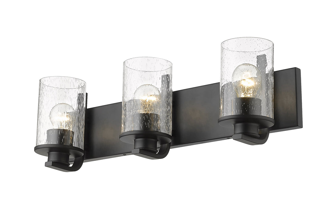 Vanity Z-Lite 492-3V-MB Matte Black Beckett 3 Light Vanity Z-Lite