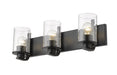 Vanity Z-Lite 492-3V-MB Matte Black Beckett 3 Light Vanity Z-Lite