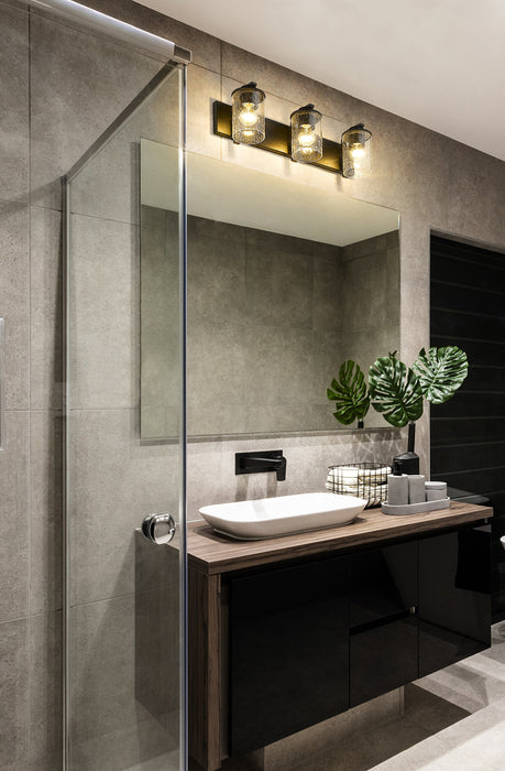 Vanity Z-Lite 492-3V-MB Matte Black Beckett 3 Light Vanity Z-Lite