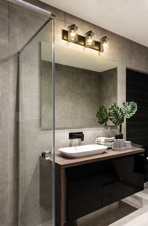 Vanity Z-Lite 492-3V-MB Matte Black Beckett 3 Light Vanity Z-Lite