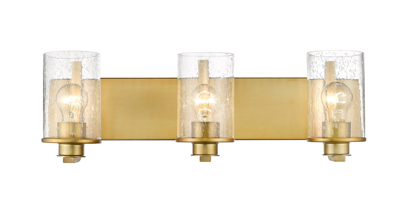 Vanity Z-Lite 492-3V-OBR Olde Brass Beckett 3 Light Vanity Z-Lite