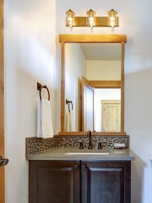 Vanity Z-Lite 492-3V-OBR Olde Brass Beckett 3 Light Vanity Z-Lite