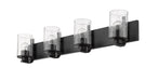 Vanity Z-Lite 492-4V-MB Matte Black Beckett 4 Light Vanity Z-Lite