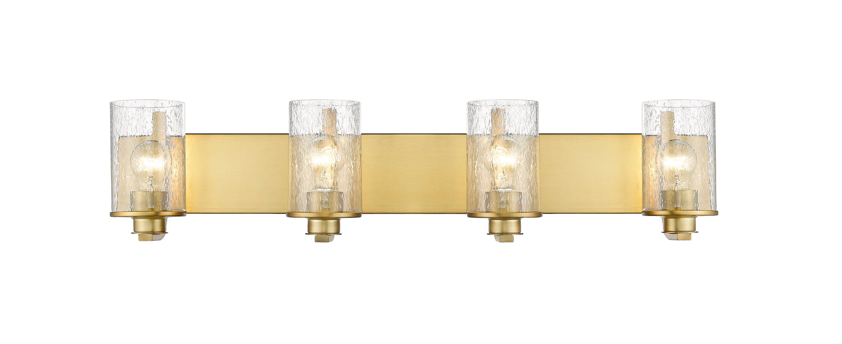 Vanity Z-Lite 492-4V-OBR Olde Brass Beckett 4 Light Vanity Z-Lite