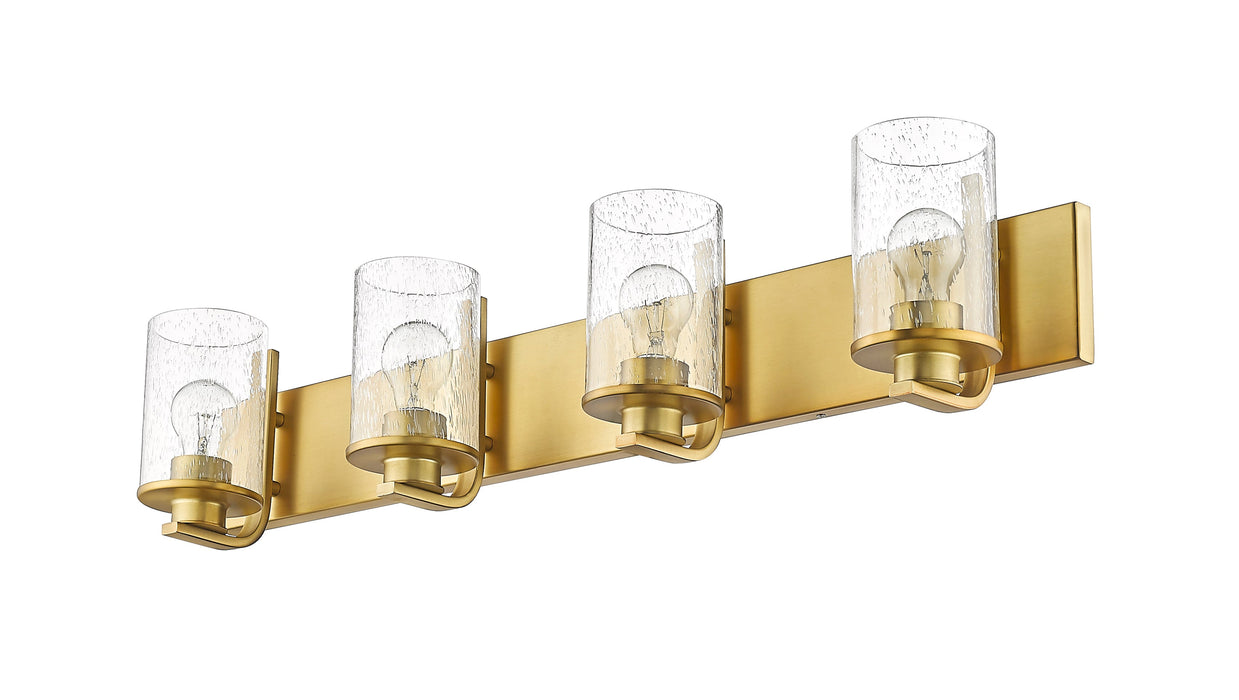 Vanity Z-Lite 492-4V-OBR Olde Brass Beckett 4 Light Vanity Z-Lite