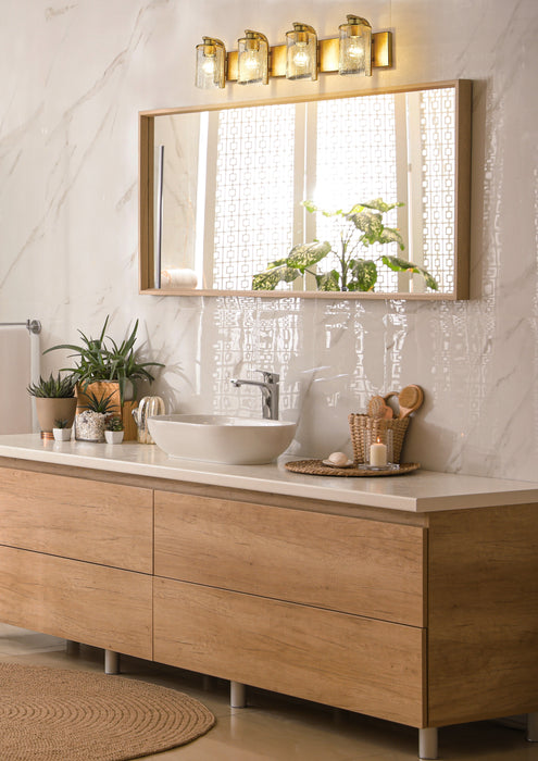 Vanity Z-Lite 492-4V-OBR Olde Brass Beckett 4 Light Vanity Z-Lite