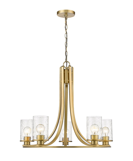 Chandelier Z-Lite 492-5OBR Olde Brass Beckett 5 Light Chandelier Z-Lite