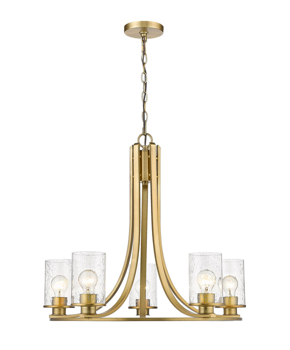Chandelier Z-Lite 492-5OBR Olde Brass Beckett 5 Light Chandelier Z-Lite