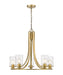 Chandelier Z-Lite 492-5OBR Olde Brass Beckett 5 Light Chandelier Z-Lite
